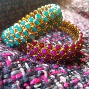 Pair of Rhinestone Cuffs
